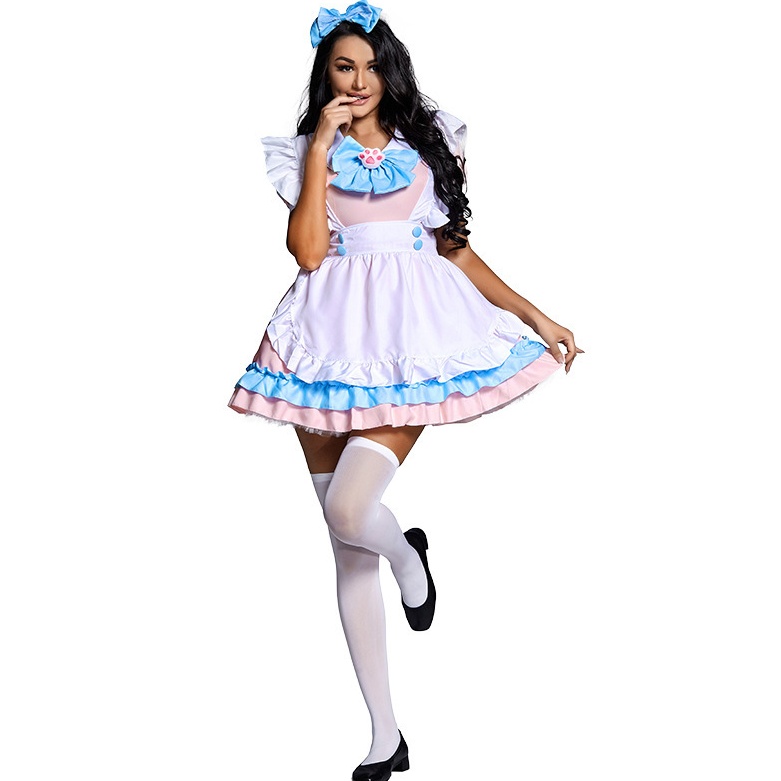 Halloween Cat Claw Anime Dress Cat Claw Japanese Maid  Skirt Live Stage Costume